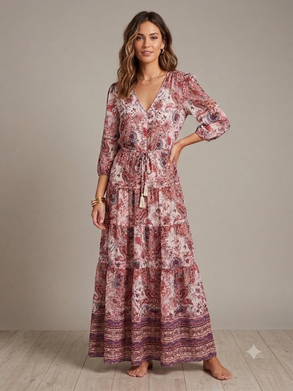 Versona Tiered Maxi Dress